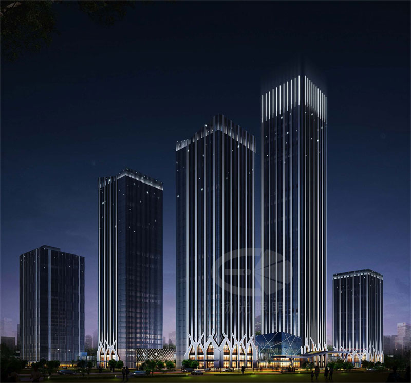 小區建築夜景照明設計 小區建築夜(yè)景照明設計