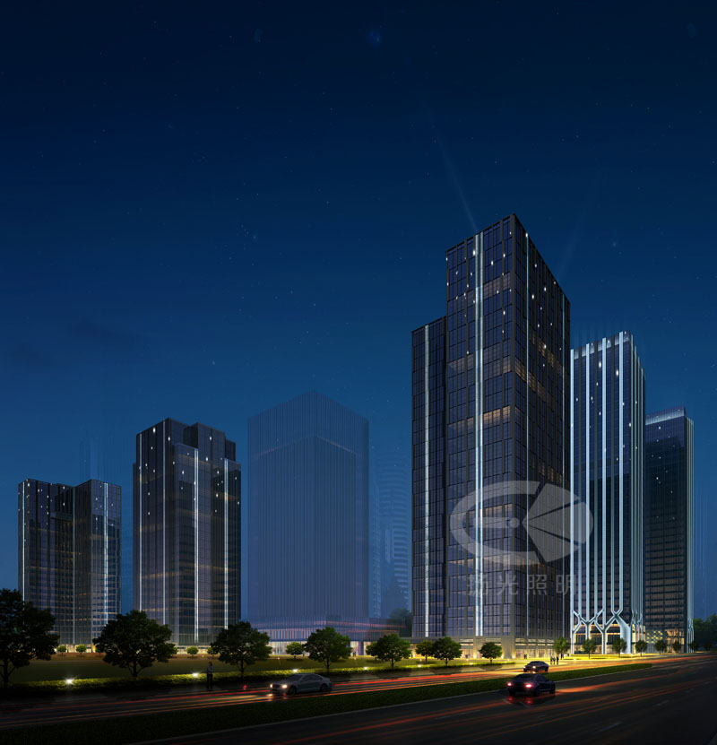 寫字（zì）樓外牆景觀照明設計