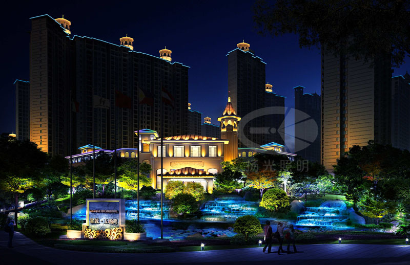 小區夜景亮化設計 小區夜景亮化設計