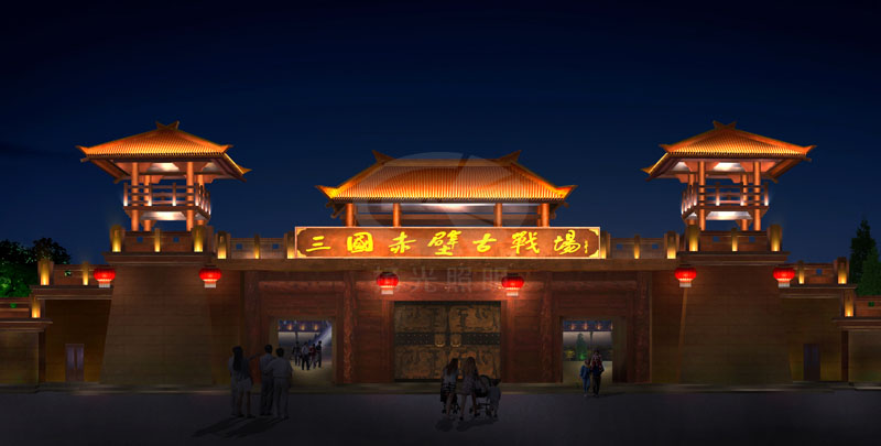 古建築夜景亮化