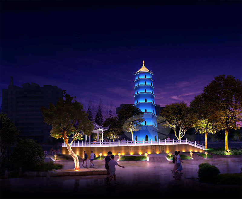 古塔夜景亮化工程（chéng）