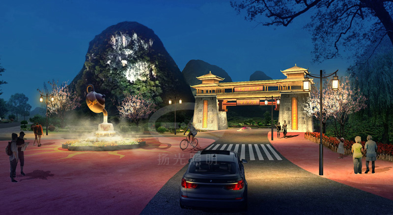 自然景區夜遊燈(dēng)光