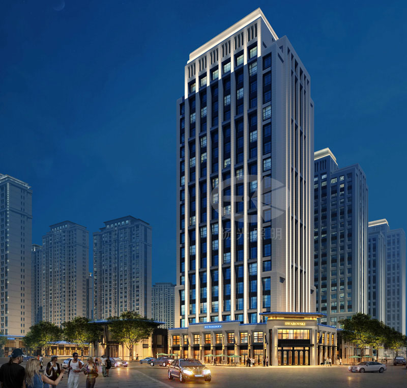 建築燈光設（shè）計效果圖二