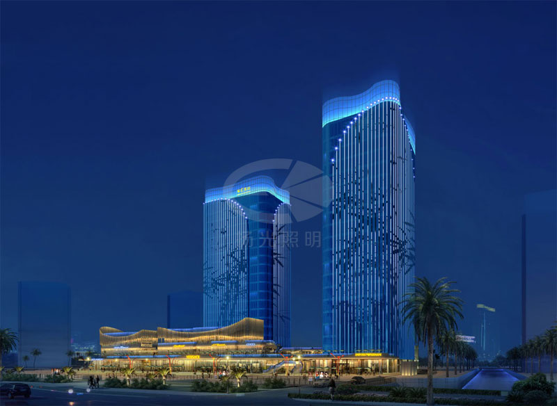建築夜景亮化（huà）設計效果圖一