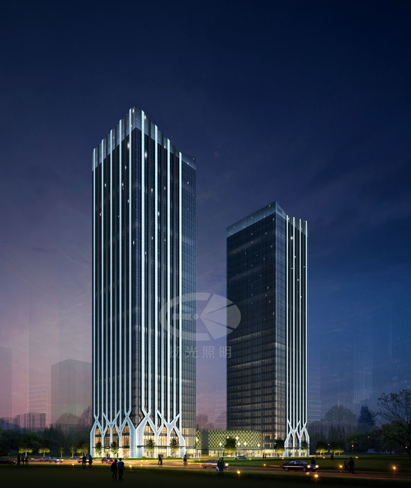 建築夜景燈光設（shè）計（jì）效果圖