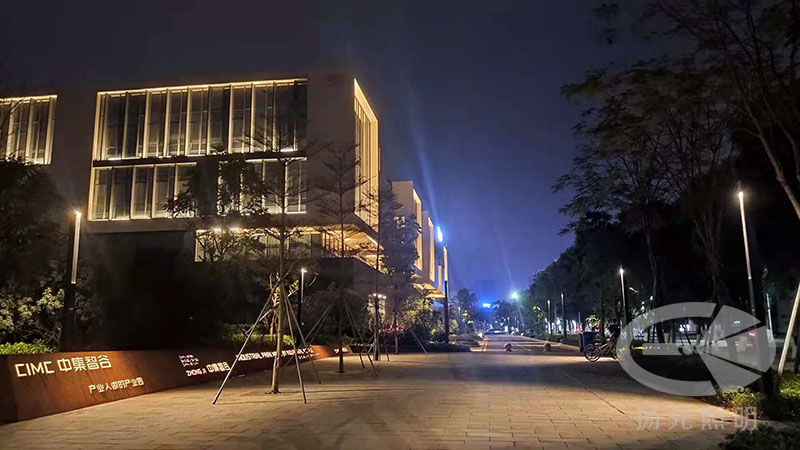東莞中集智穀產（chǎn）業園景觀照明工程夜景圖