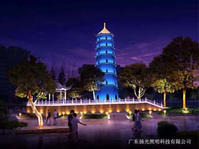 揚州文昌（chāng）閣古建築照（zhào）明