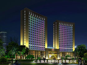 江西章貢區行（háng）政中心大樓樓體亮化（huà）