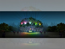 寧夏固原哇呀哈樂（lè）園夜景燈光設計