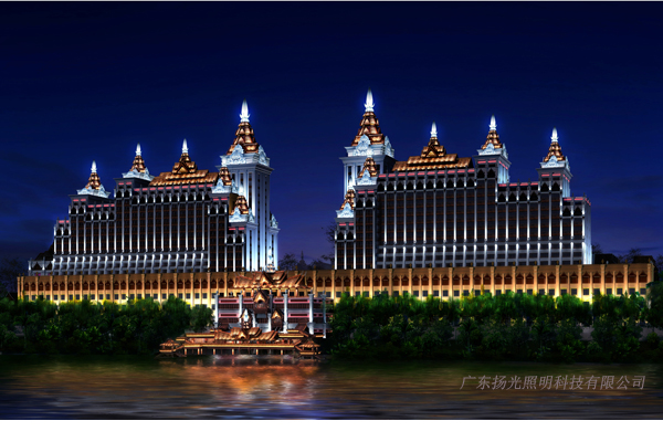雲南湄公河人（rén）家酒店夜景照明設計