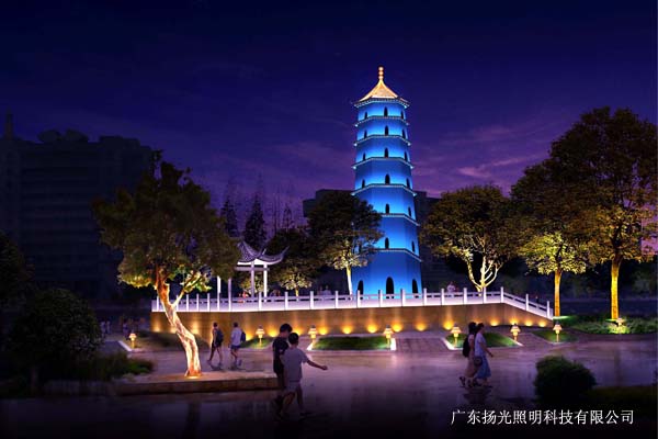 揚州文昌閣（gé）古建築照（zhào）明