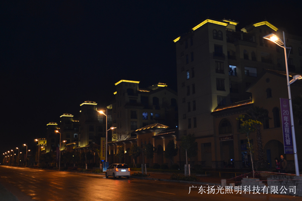 陽江馬德裏夜景照明工程實拍