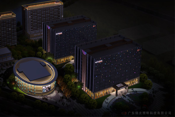 東莞搜於特（tè）辦公大樓夜景照明設計
