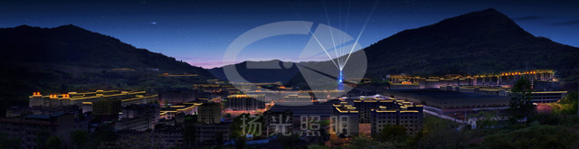 重慶雲陽工業園區夜景照（zhào）明設計