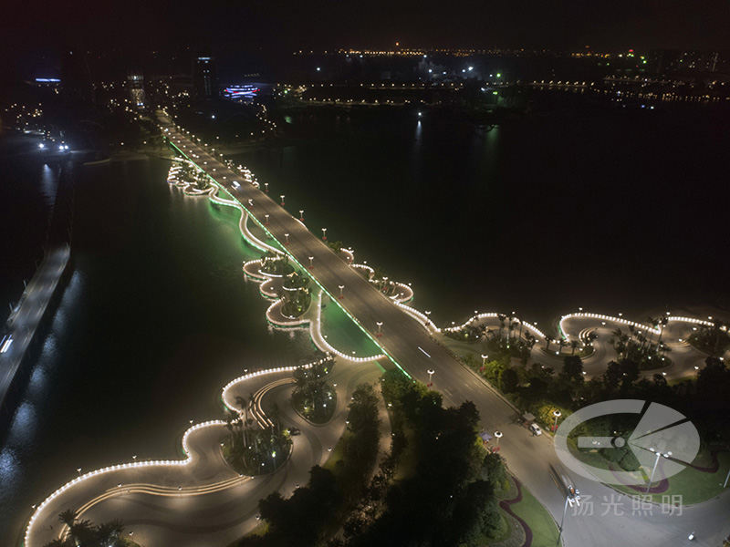 海花島入島橋梁夜景照明工（gōng）程