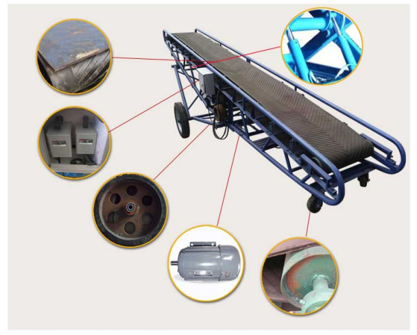 液壓升（shēng）降（jiàng）式移動皮帶輸送機